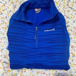 Women’s Avalanche Royal Blue Patterned Q-Zip Pullover